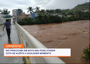 RIO PIRACICABA EM NOVA ERA PODE ATINGIR COTA DE ALERTA A QUALQUER MOMENTO