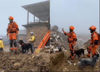 ESPECIALISTAS EM TRAGÉDIAS, BOMBEIROS DE MINAS RESGATAM 2 CORPOS EM PETRÓPOLIS