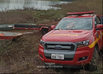 BOMBEIROS RETOMAM BUSCAS POR NOVAERENSE AFOGADO NO PRATA