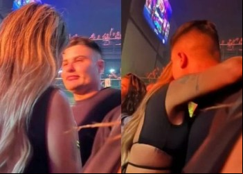 Ex-marido de Jojo é visto aos beijos com Liziane e a noite com ela