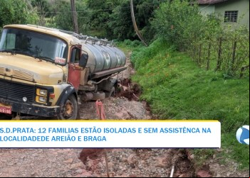 S.D.PRATA: 12 FAMILIAS ESTÃO ISOLADAS E SEM ASSISTÊNCA NA LOCALIDADE DE AREIÃO E BRAGA