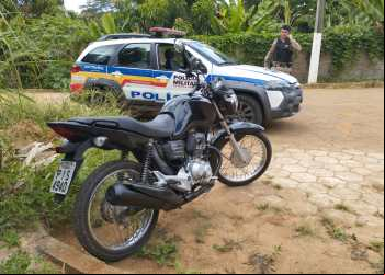 EM AÇÃO RÁPIDA PM DE NOVA ERA RECUPERA MOTO FURTADA NA MADRUGADA