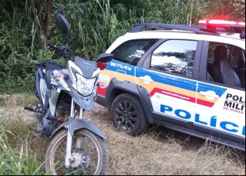 POLÍCIA MILITAR DO 4° PEL DE NOVA ERA E BELA VISTA RECUPERAM SEGUNDA MOTOCICLETA FURTADA