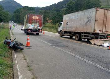 HOMEM MORRE EM ACIDENTE COM MOTO NA BR-262