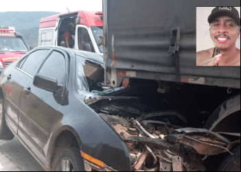 Acidente entre carro e caminhão mata motorista na BR-381, em Antônio Dias