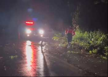 ÁRVORE CAI FECHA PARTE DA ESTRADA DE NOVA ERA X PRATA